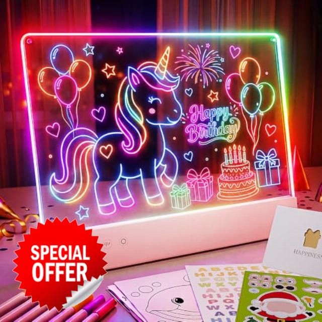 LED Drawing Board for Kids