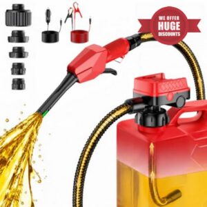 5GPM Cordless Fuel Transfer Pump Compatible with Dewalt 20V & Milwaukee 18V Battery