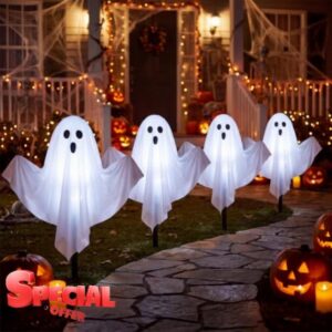 11.5FT Halloween Ghost Pathway Lights