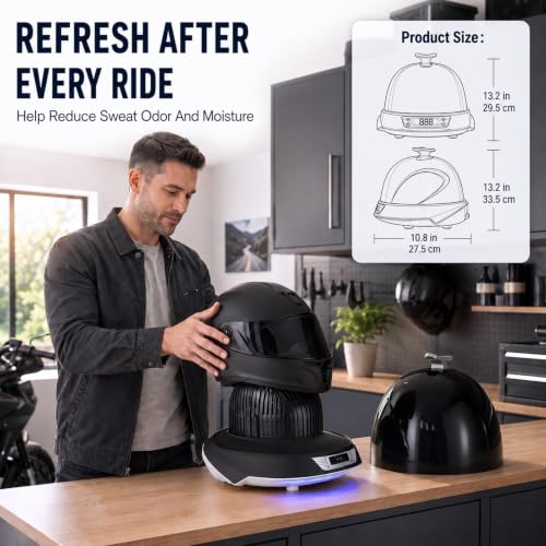 Helmet & Baseball Cap Washer Cage with 3-Color Lighting