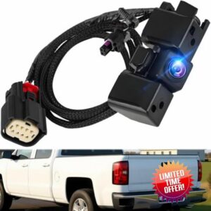 Backup Camera fit for 2016-2019 Chevy Silverado/GMC Sierra 1500 2500 3500                                                          Rear View Reverse Camera Power Tailgate Camera Replacement 84062896