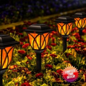 GIGALUMI Solar Lights Outdoor Waterproof