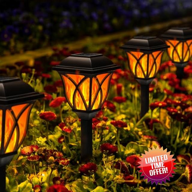 GIGALUMI Solar Lights Outdoor Waterproof