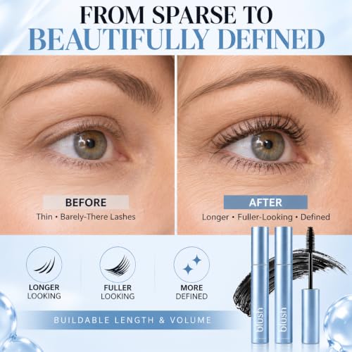 Lengthening & Volumizing Fiber Mascara for Thin Sparse Lashes