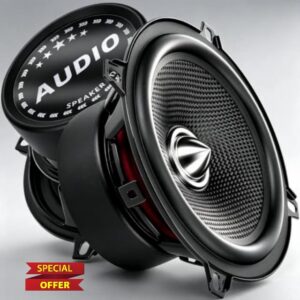 5.25 Inch Car Speakers 600W Max 4 Ohm Carbon Fiber Cone Woofer 2 Pack                                                          Bullet Head Design Door Speaker Deliver Deep Bass and Clear Stereo Sound