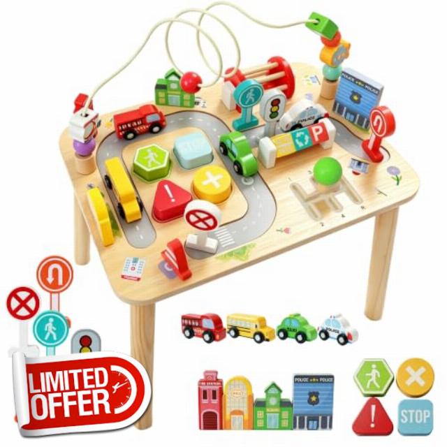 Montessori Sensory Activity Table for 1 Year Old