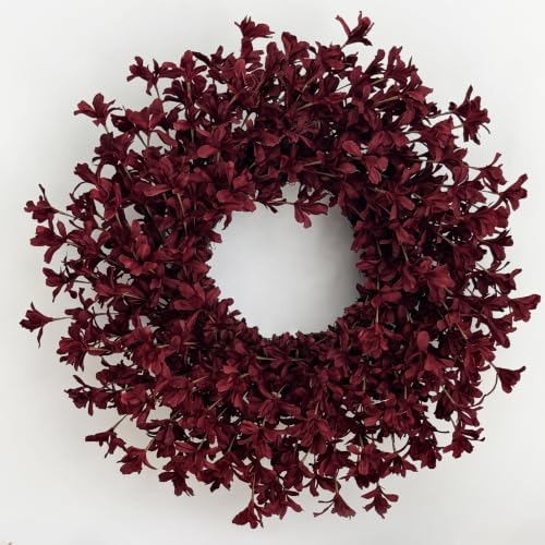 Artificial Forsythia Wreath                                                          Large Autumn Wreath for Thanksgiving and Harvest