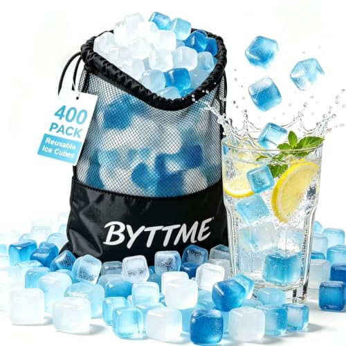 BPA-Free Plastic Ice Cubes for Drinks & Coolers - Refreezable