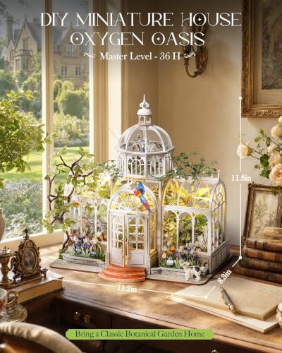 Victorian Glasshouse with Lush Plants