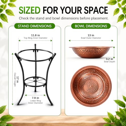Embossed Copper-Finish Bowl