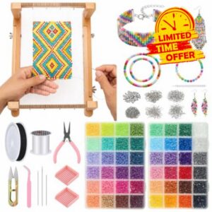 Whimsibelle 24000 Pcs Wide Bead Loom Kit