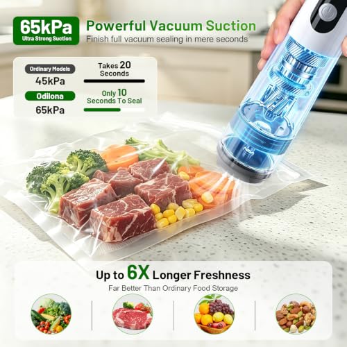 1800mAh Rechargeable Food Saver