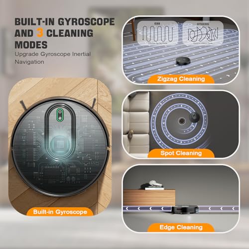 2 in 1 Robotic Vacuum with Gyro Inertial Navigation
