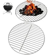 Cast Iron Grill Grate Replacement Parts for Weber 22" Kettle Charcoal Grills, Cooking Grids for W...