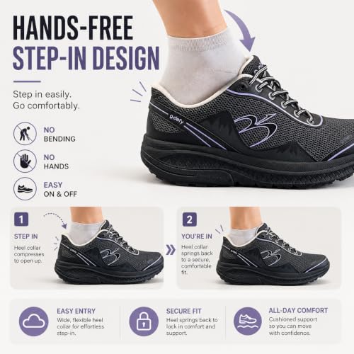 All-Day Comfort Hands-free slip-on shoes with VersoShock cushioning