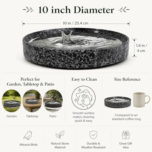 Weather-Resistant Stone Basin for Patio