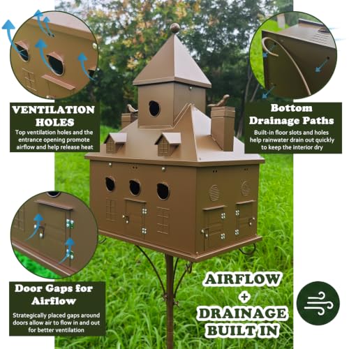 shepherd hook and antique bronze finish for distinctive outdoor garden deco