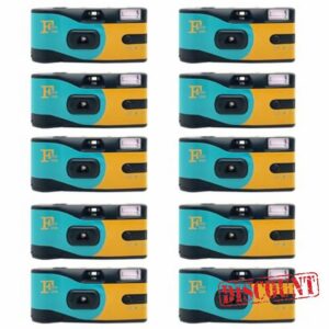 Foto Film Disposable Camera Single Use Film ISO 400 27 Exposure Flash - 10 Pack Bulk for Weddings