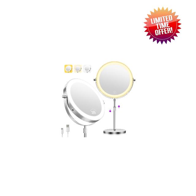 1X/30X Makeup Mirror with Lights