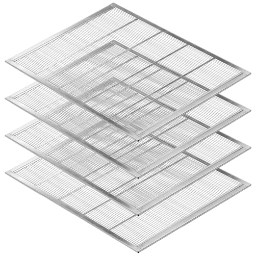 4 Pack Heavy Duty Galvanized Steel Queen Excluder for Beekeeping Supplies