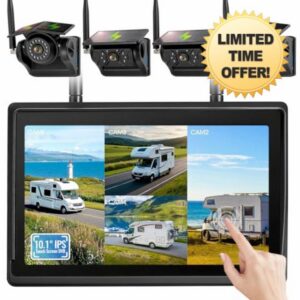 4 Magnetic Solar Wireless Backup Camera System