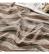EMME Cotton Muslin Large Throw Blanket Couch Breathable Gauze Soft Lightweight Bed Blankets Adult...