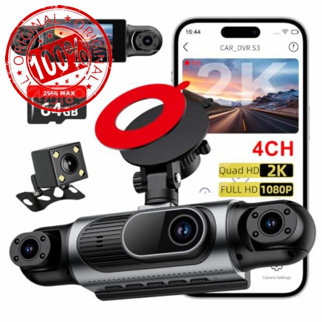 Zunfly 360° Dash Cam 4 Channel