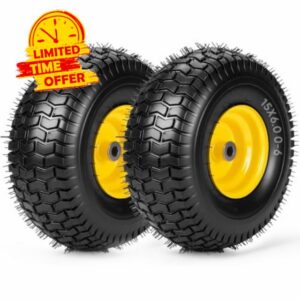 TICONN 2PK 15x6.00-6nhs Lawn Mower Tires