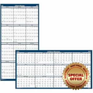 House of Doolittle 12 Month Reversible Laminated Wall Planner
