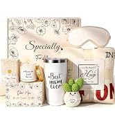 Gifts for Women Self Care Gifts Get Well Soon Gifts, Rose Relaxation Spa Gift Basket Sets with Lu...