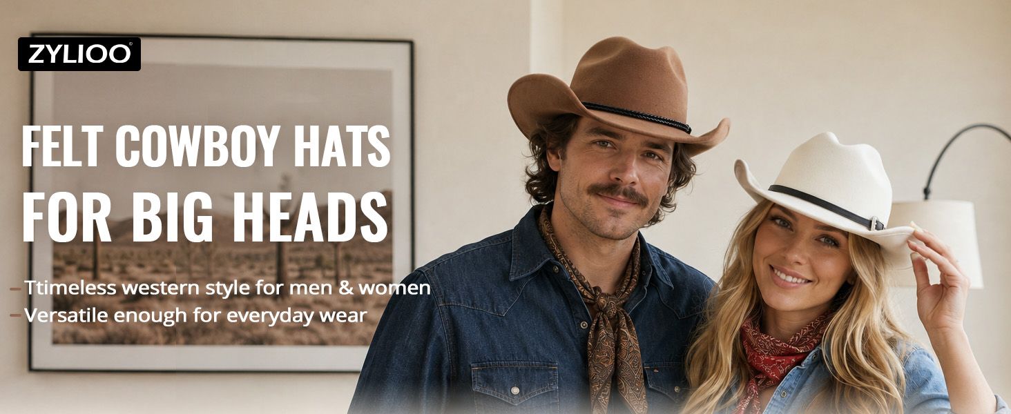 extra large felt cowboy hat
