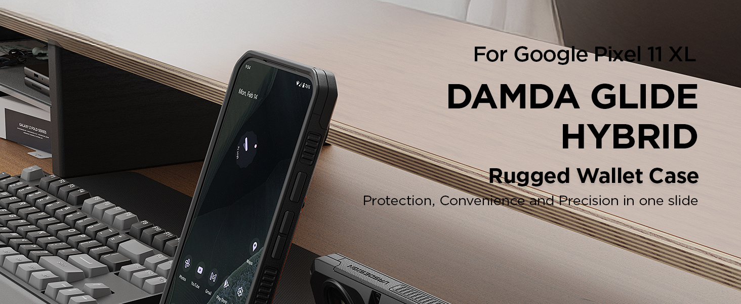 Damda Glide Hybrid for Pixel 11 Pro XL with slim wallet protection