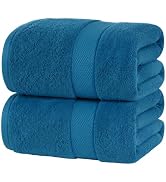 Velqora Bath Sheets 2 Pack, 35x70 in, 100% Cotton, 650 GSM (Pink) | Bath Sheet