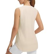 baleaf Women's Sleeveless Workout Tank Tops Lightweight UPF50+ Soft Loose Fit Athletic Yoga Runni...