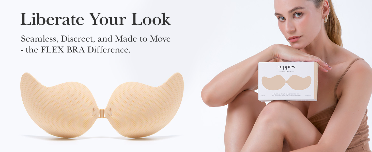 Nippies Flex Bra - Sticky Bra for Backless Strapless Looks
