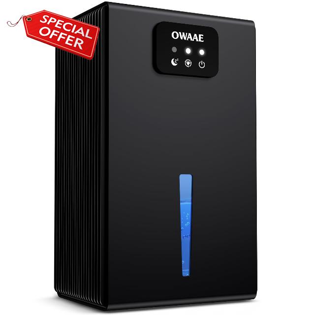 Dehumidifier for Home with Auto Shutoff Sleep Mode