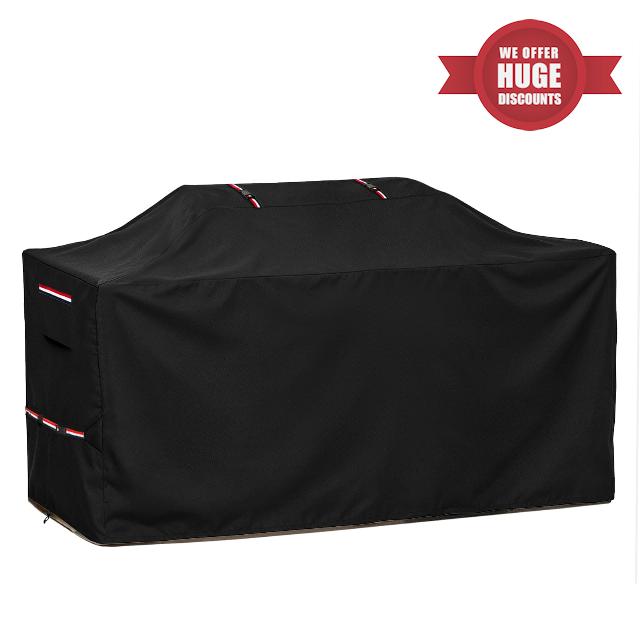 110 Inch Extra Large Outdoor BBQ Island Grill Cover                                                          600D Heavy Duty Waterproof Patio Gas Grill Station Cover for Islands with Center Mounted Grill