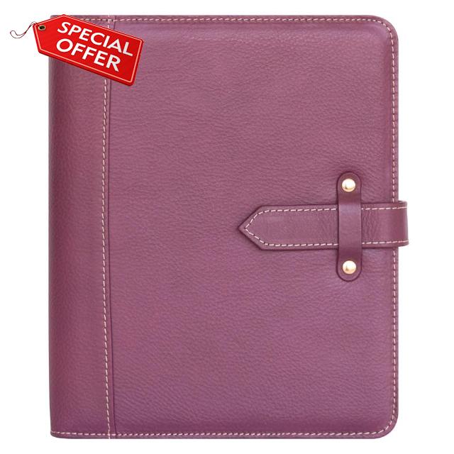 FranklinCovey - Vintage Aurora Leather Strap Binder (Classic