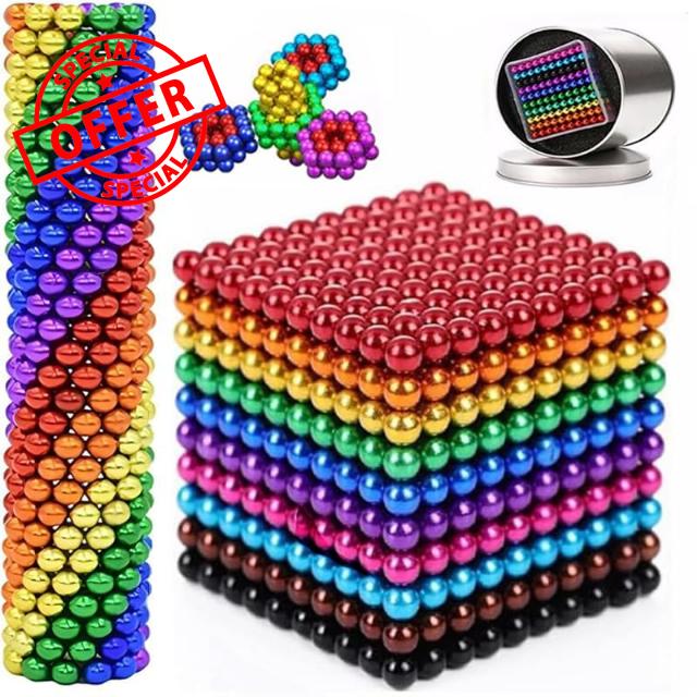 3MM 1015PCS Magnet Ball Fidget Toys for Office Putty