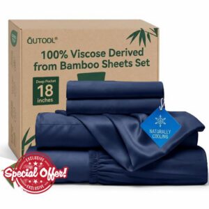 QUTOOL Viscose Made from Bamboo King Sheet Set