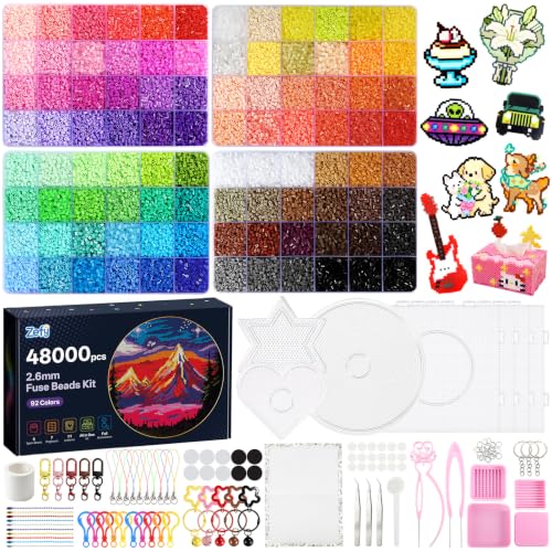 000 Pcs Mini Fuse Beads Kit