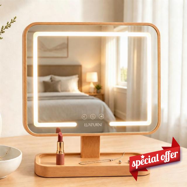 LUXFURNI Vanity Mirror with Lights