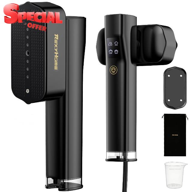 Travel Steamer for Clothes: 1000W Powerful Clothes Steamer & Iron                                                          2 In 1 Design