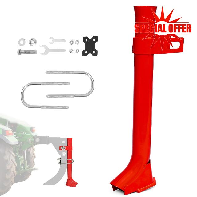 Pipe Layer Attachment Fits Hitch Mounted Ripper Trencher Accessories 1.35" Widen Inlet