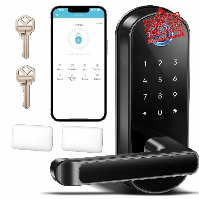 OLUMAT Smart Lock with Handle: Smart Electronic Lock with Handle