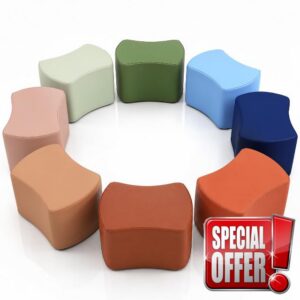 Juexica 8 Pcs Toddler Modular Stool Set