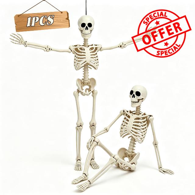 5.75ft Life Size Giant Halloween Skeleton