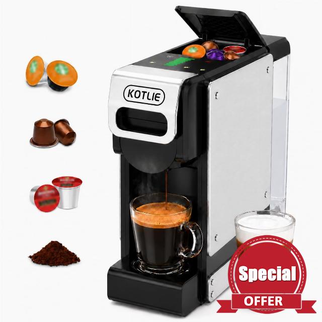KOTLIE 19 Bar Single Serve Coffee Maker for K*cup