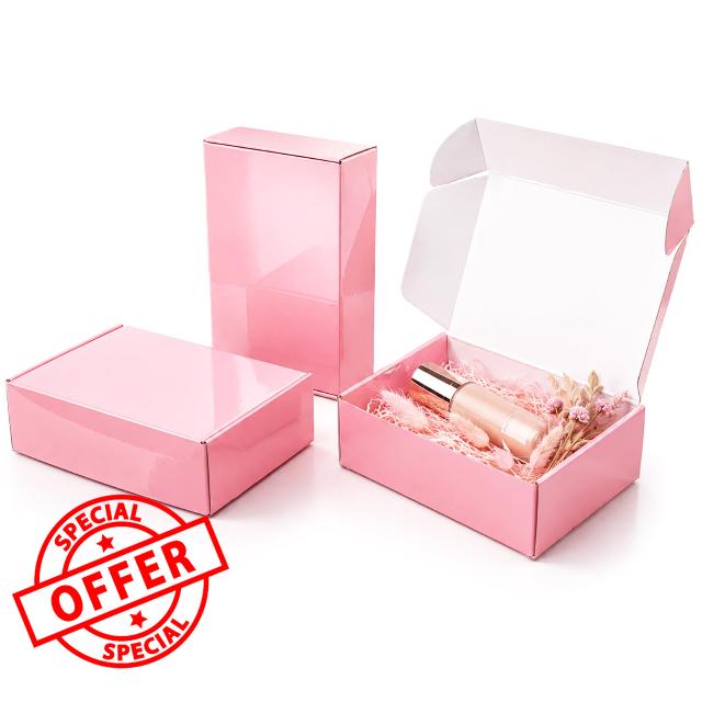 50 Pack Pink Shipping Boxes