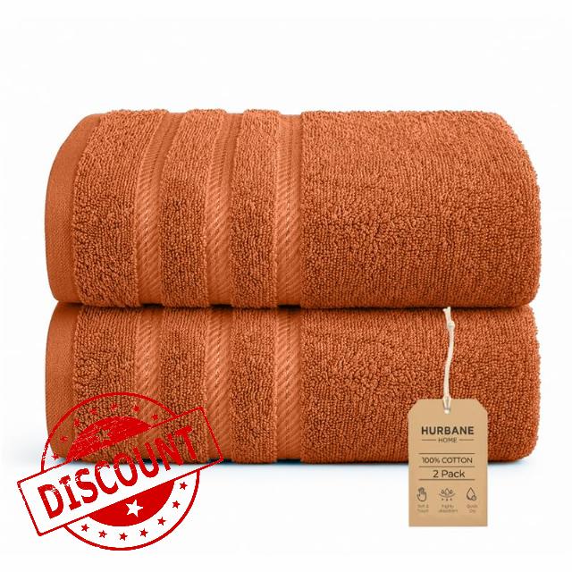 TexLine Trade Corp- 2-Pack Jumbo Bath Towels - 35 x 70 Inch                                                          100% Cotton Towels